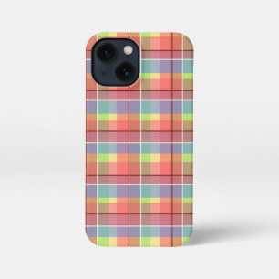 Etui iPhone 13 Mini Pastel Mosaic Multicolor À damiers Bliss