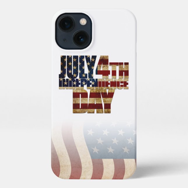 Coque iPhone Patriotique Juillet 4 (Verso)
