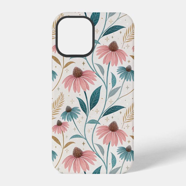 Coque iPhone Pattern Echineceas Glitter (Verso)