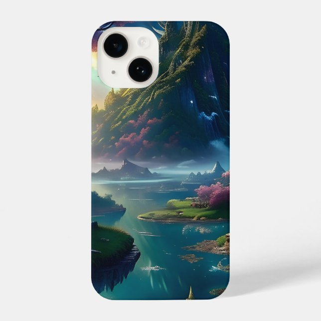 Coque iPhone Paysage pittoresque Quatre (Verso)