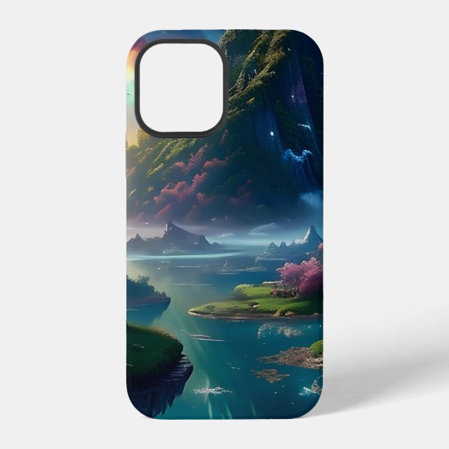 Coque iPhone Paysage pittoresque Quatre (Verso)