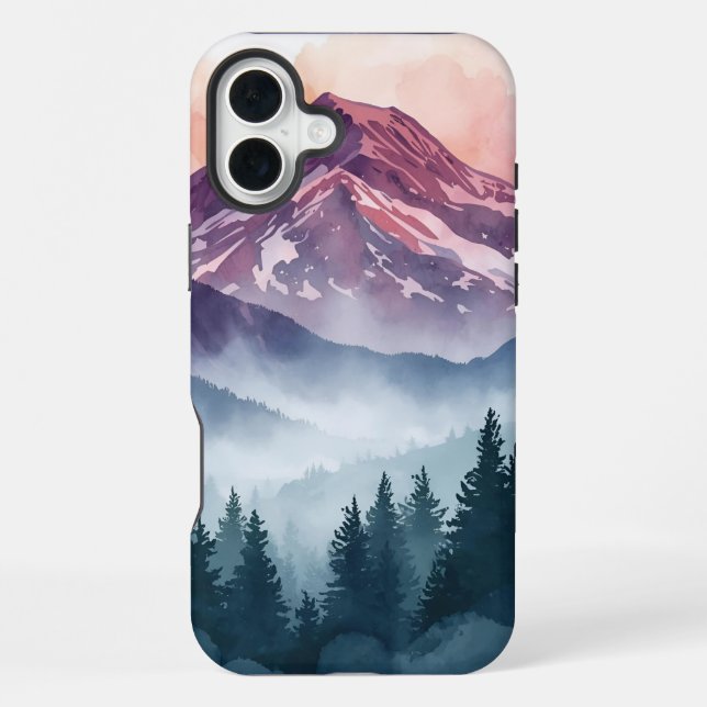 Coque iPhone Paysage serein Coque - Aquarelle (Verso)