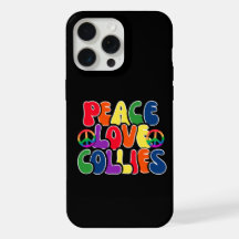 Peace Love Collies Cas de téléphone cellulaire