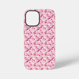 Coque iPhone 12 Mini Pearls, Flowers, & Pink