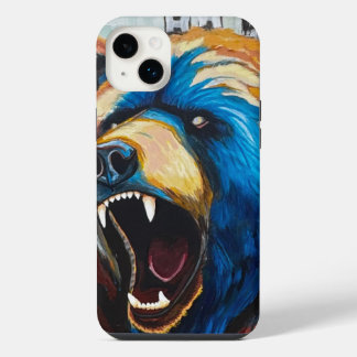 Peinture d'ours grizzly - Art animalier