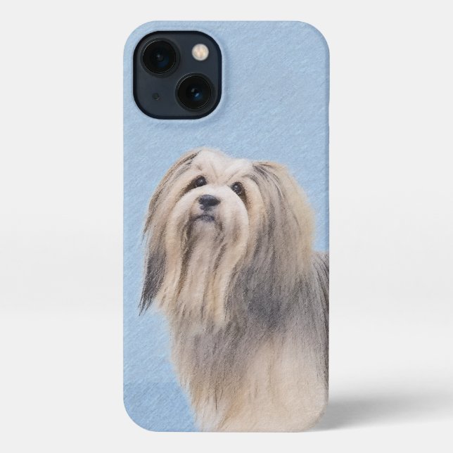 Coque iPhone Peinture Havanaise (Argent) - Cute Original Chien  (Verso)