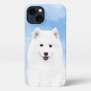 Etui iPhone 13 Peinture Samoyed Puppy - Jolie Art Original Chien