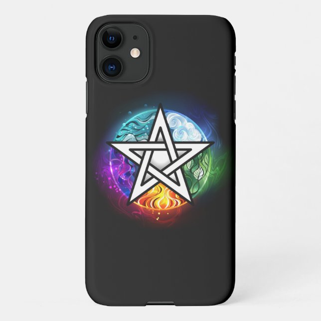 Coque iPhone pentagramme du Wiccan (Dos)