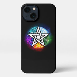 Etui iPhone 13 pentagramme du Wiccan