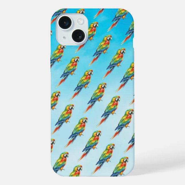 Coque iPhone Perroquet (Verso)