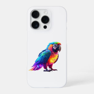 Coque iPhone 16 Pro Perroquet arc-en-ciel