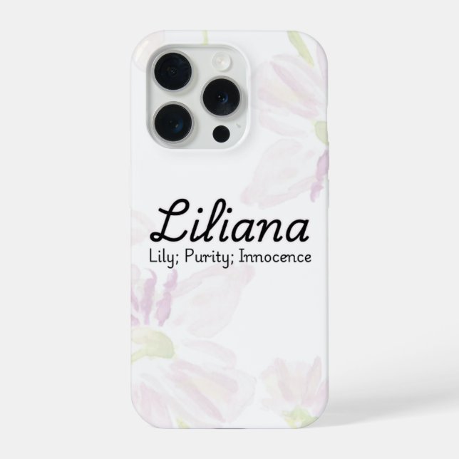Coque iPhone Personalised Liliana Phone Case (Verso)