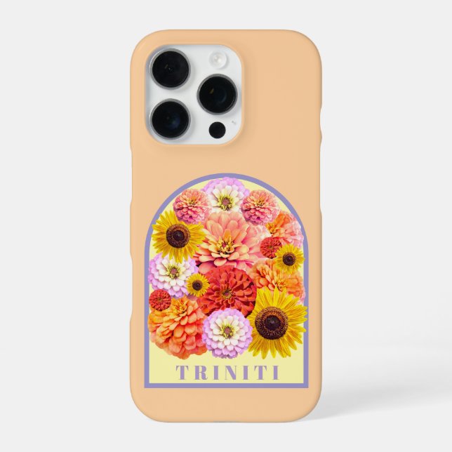 Coque iPhone  Personalized Name Arch Floral  (Verso)