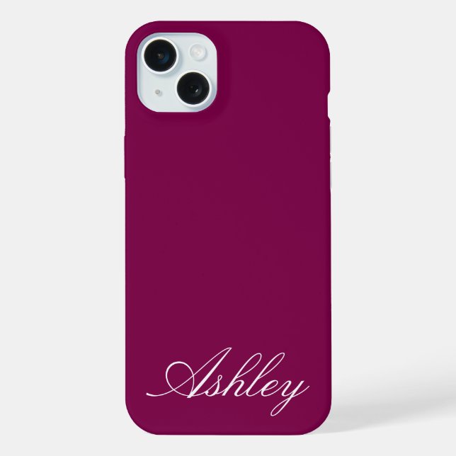 Coque iPhone Personalized Name Stylish Modern Elegant Minimal  (Verso)