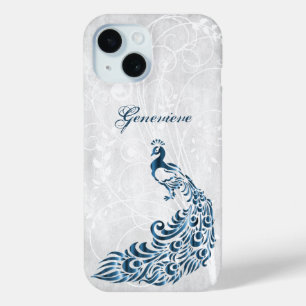 Coque iphone personnalisé Blue Peacock