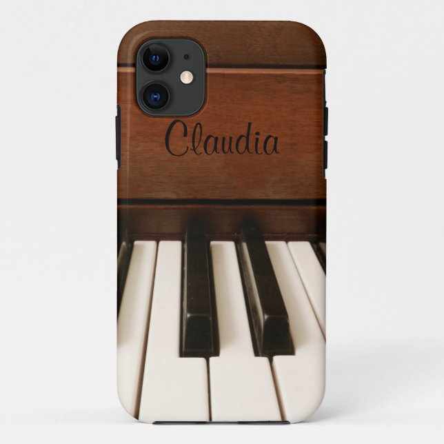 Coque iphone personnalisé de musique de piano (Dos)