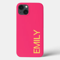 Coque iphone personnalisé moderne Bold Pink