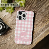 Personnalisé Pastel rose blanc À damiers Motif