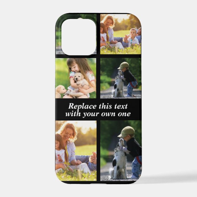 Coque iPhone Personnaliser le collage photo et le texte Coque-M (Verso)