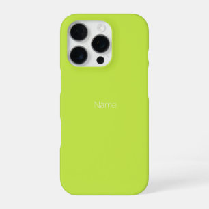 Coque iPhone 16 Pro Personnaliser personnaliser monogramme NOM vert ci