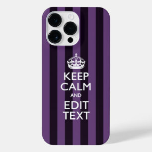 Coque Pour Pour iPhone 14 Pro Max Personnalisez-le Conserver le calme de votre texte
