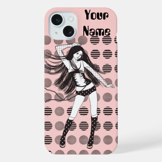 Coque iPhone petite amie danseuse rose (Verso)