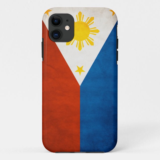 Coque iphone philippin de drapeau (Dos)