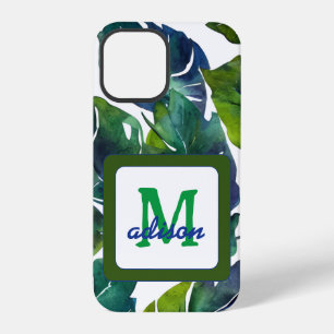 Coque iPhone 12 Pro Philodendron vert Feuille Foliage Botanique