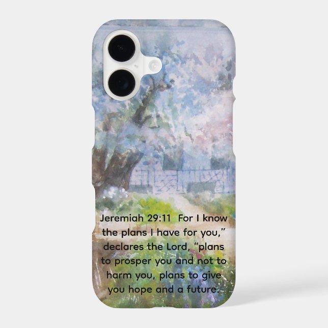 Coque iPhone phone case with Bible verse (Verso)