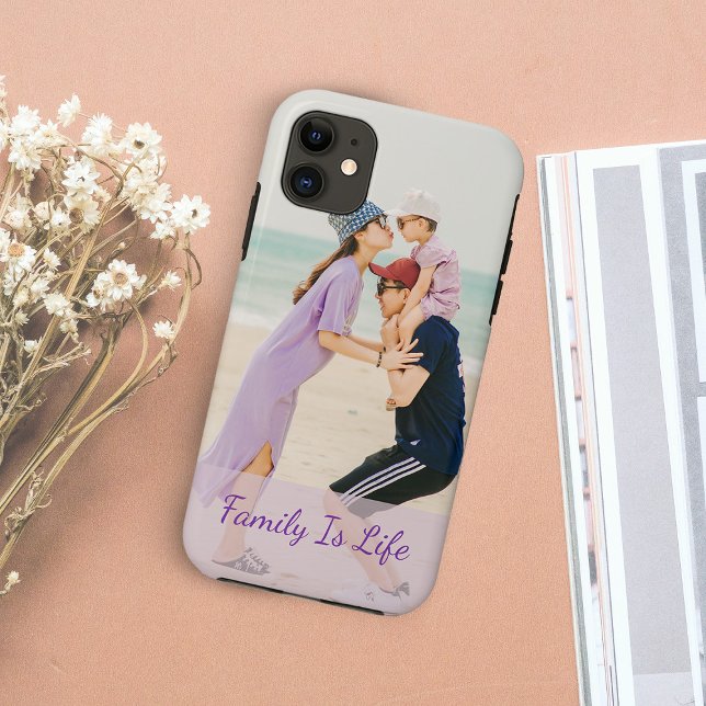 Coque iphone photo de famille simple et personnali (Créateur téléchargé)