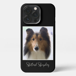 Etui iPhone 13 Pro Photo du chien de mouton de Cute Shetland