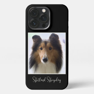 Etui iPhone 13 Pro Photo du chien de mouton de Cute Shetland