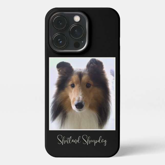 Coque iPhone Photo du chien de mouton de Cute Shetland (Verso)