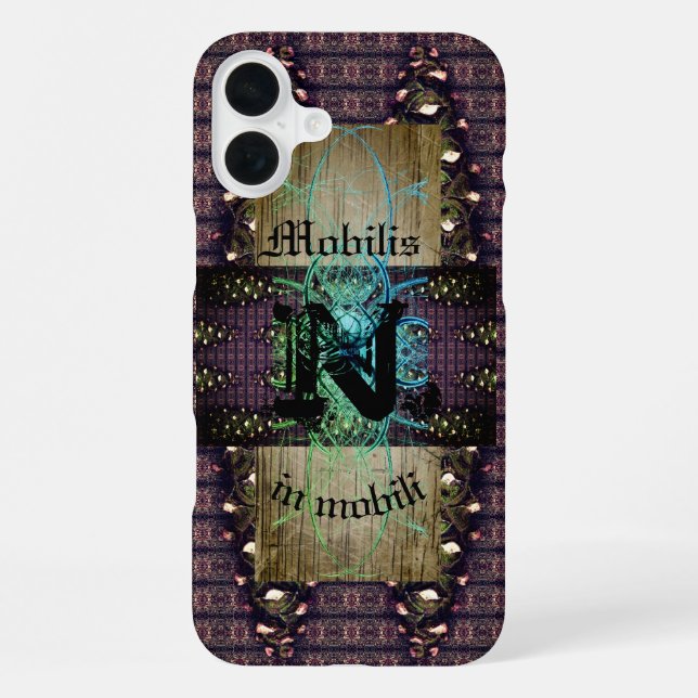 Coque iPhone Pine cônes "Mobilis in " Dark Changin Nature (Verso)