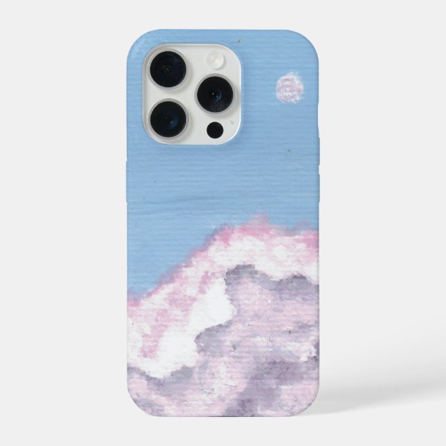 Coque iPhone Pink and Purple Fluffy Clouds Phone Case (Verso)