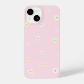 Coque Pour iPhone 14 Pink Daisy Floral iPhone Case – Cute Spring Design