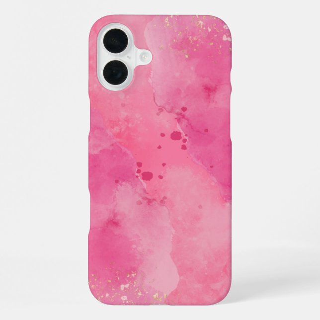 Coque iPhone Pink Watercolor Linktree | (Verso)