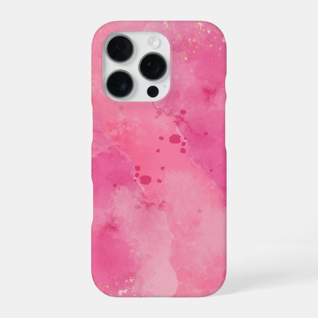 Coque iPhone Pink Watercolor Linktree | (Verso)