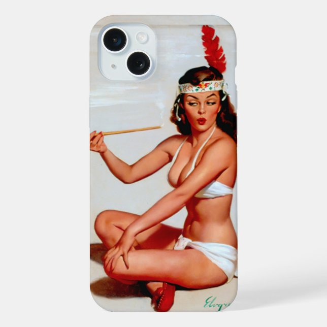 Coque iPhone Pinup de tuyau de paix (Verso)