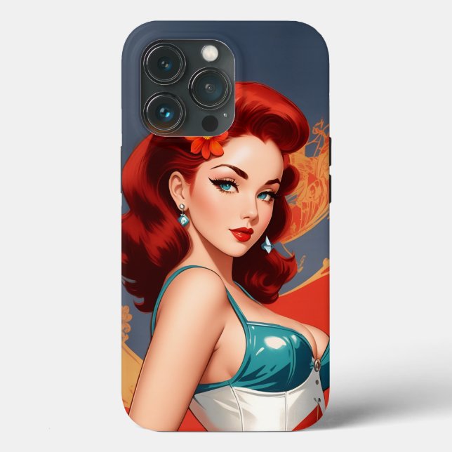 coque iphone Pinup vintage (Verso)