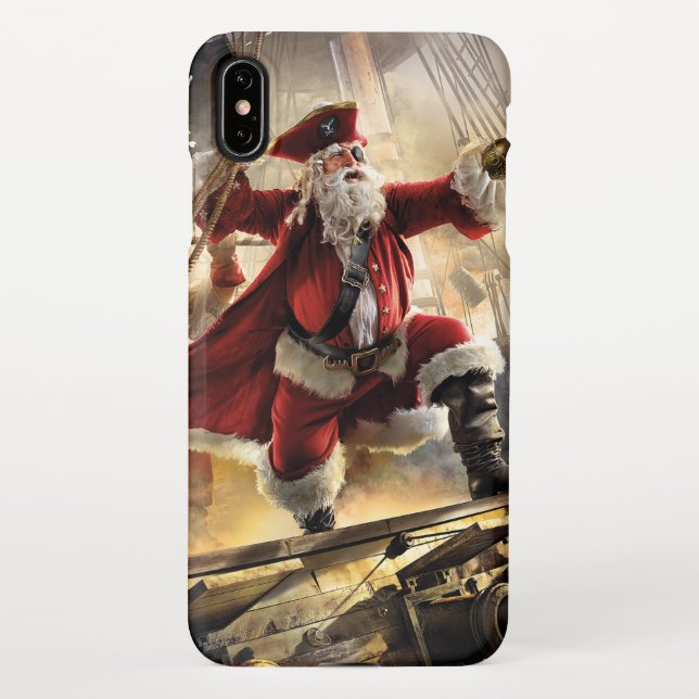 Coque iPhone Pirate Père Noël (Dos)