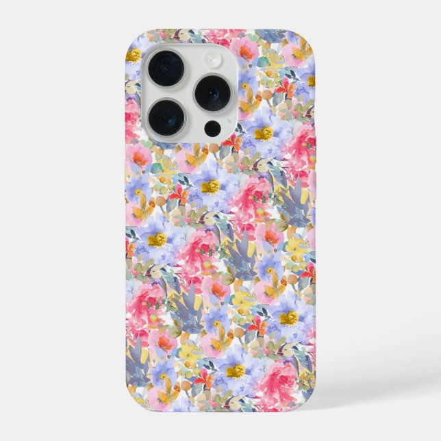 Coque iPhone PixDezines H2 Summer Flowers Bright Hues (Verso)