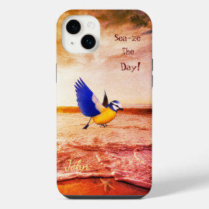 Plage Calme Scène Oiseau Mer