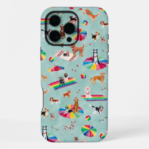 COQUE iPhone 16 PRO MAX PLAGE DE CHIENS PRIDE DE PLUIE