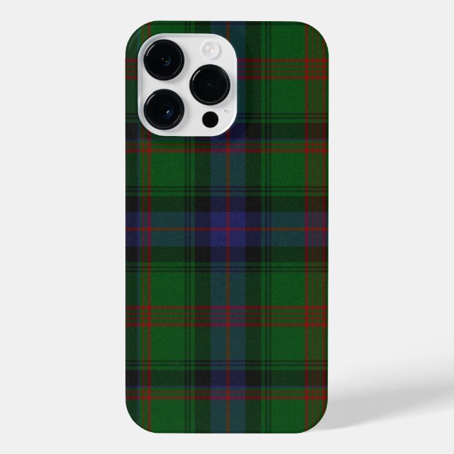 Coque iPhone Plaid bleu vert tartan Park (Verso)