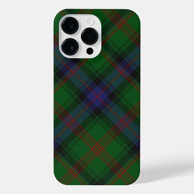 Coque iPhone Plaid bleu vert tartan Park (Verso)