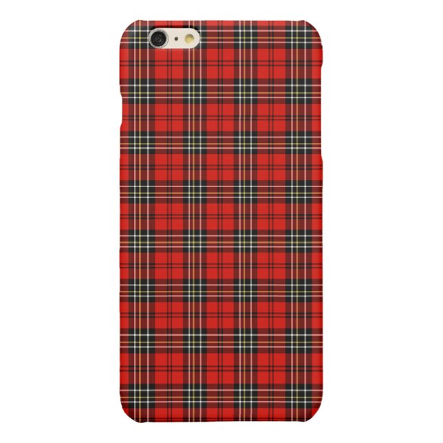 Coque iPhone Plaid vintage rouge (Dos)