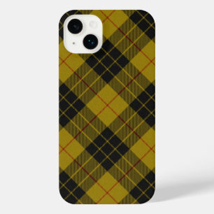 Plaque noire jaune tartan MacLeod