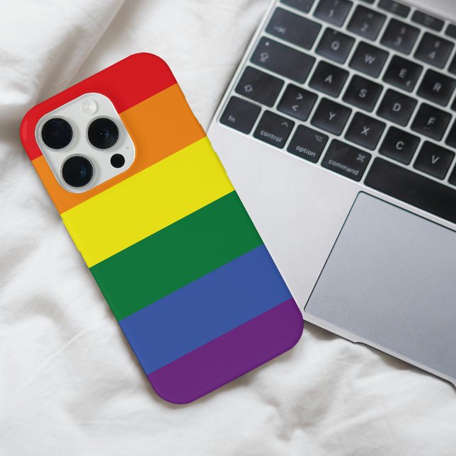 Coque iPhone Plus de fierté moins de préjugés Mois de la fierté (Créateur téléchargé)