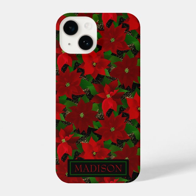 Coque iPhone Poinsettias (Verso)